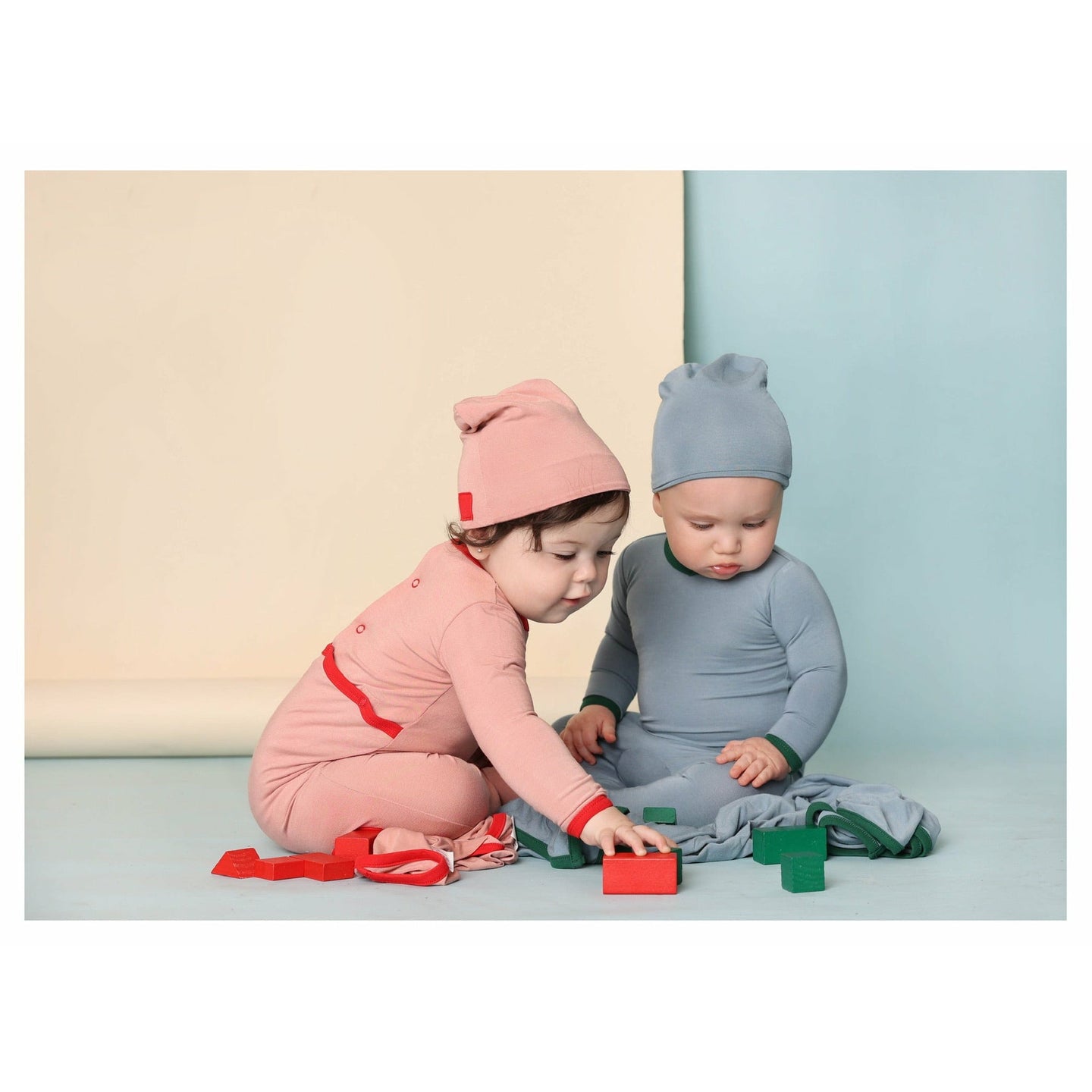 Pink Rosewood Bamboo Footie and Beanie