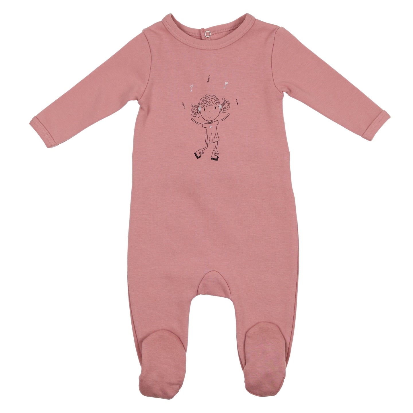 Slate Rose Wheelie Cute  Footie