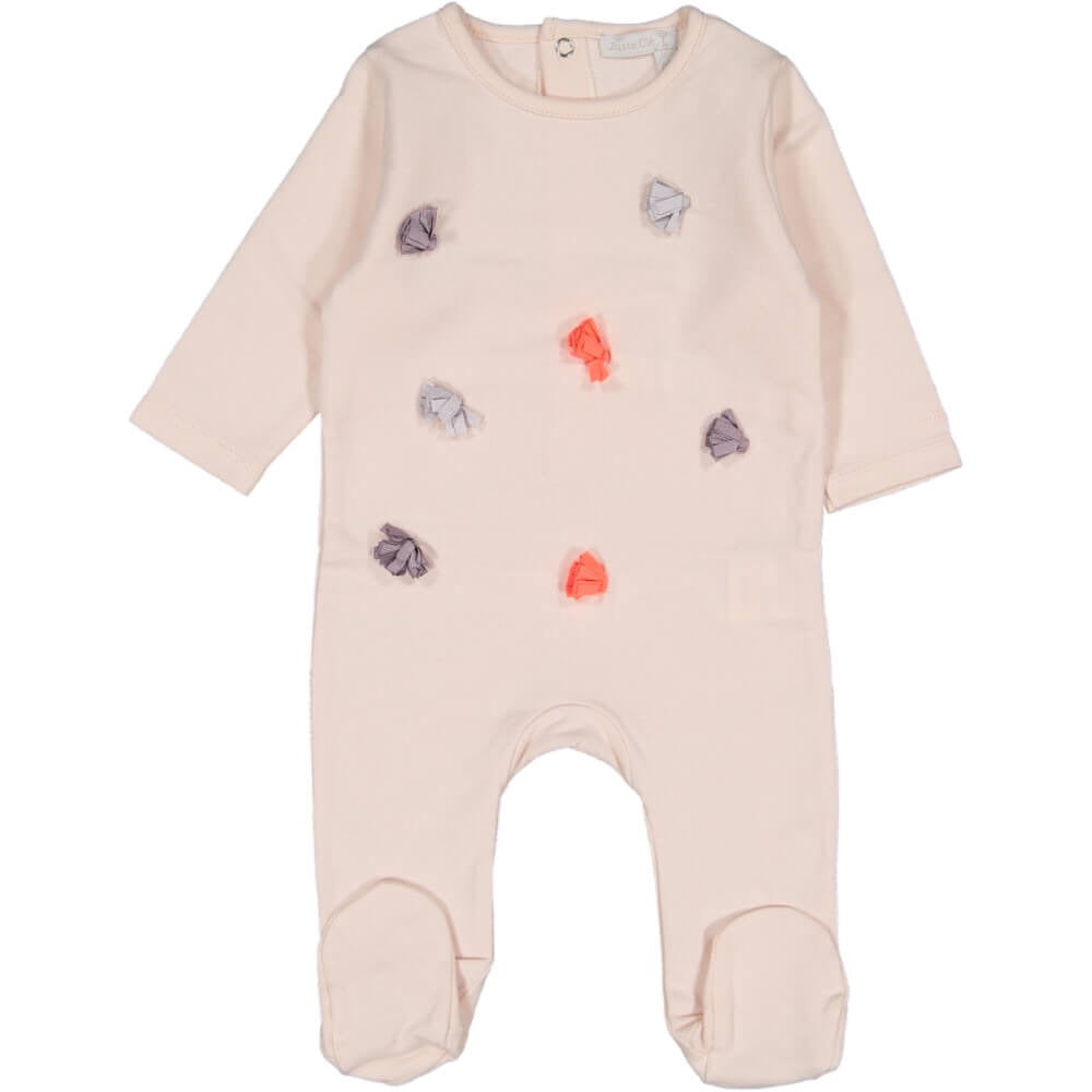 Light Pink Ribbon Footie