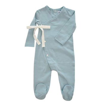 Light Blue Wrap Footie