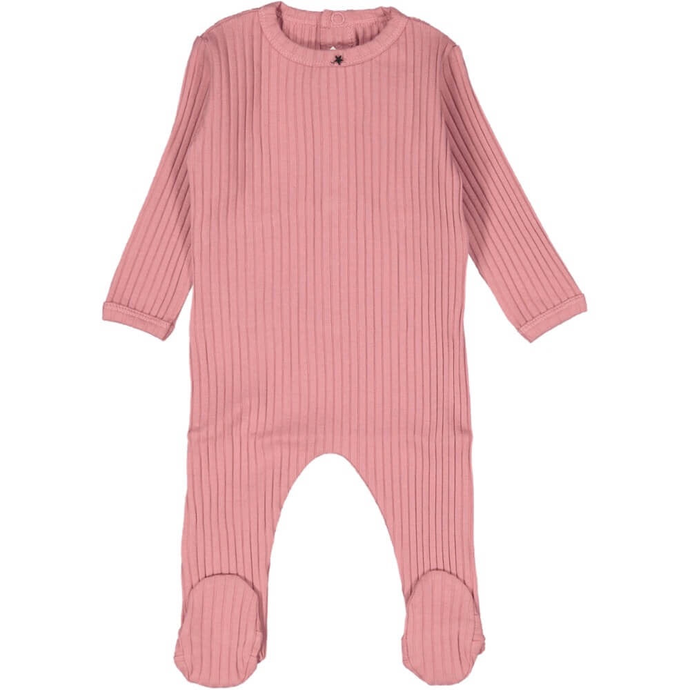 Rose Ribbed Layette Set