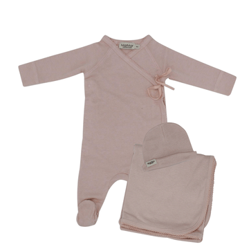 Rose Tie Footie Layette Set