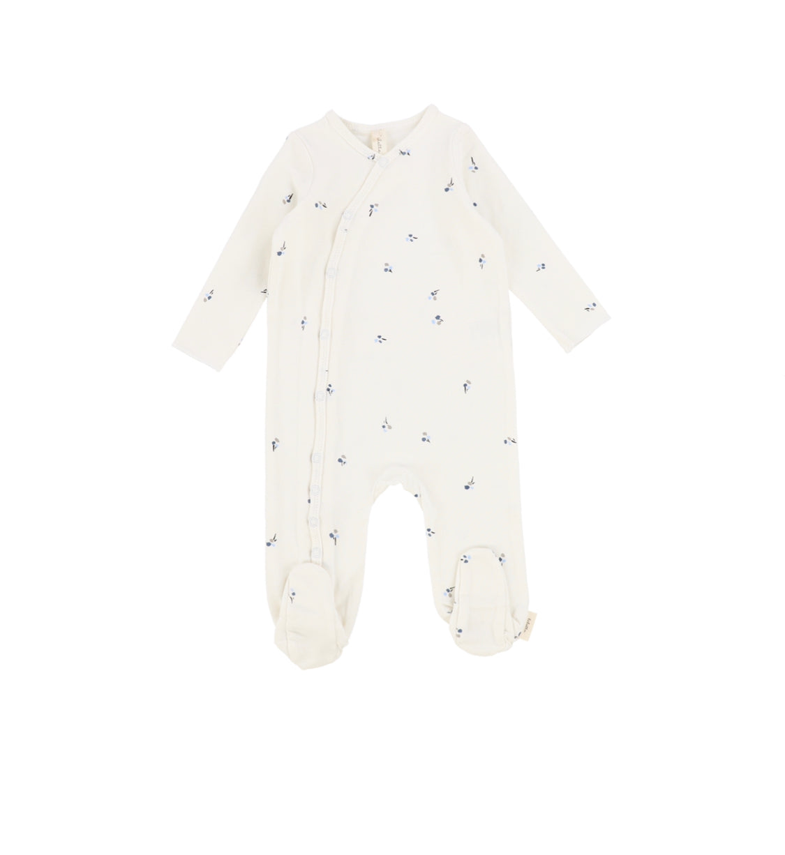 Ivory-Pewter Poppy Footie