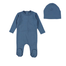 Denim Modal Footie and Beanie