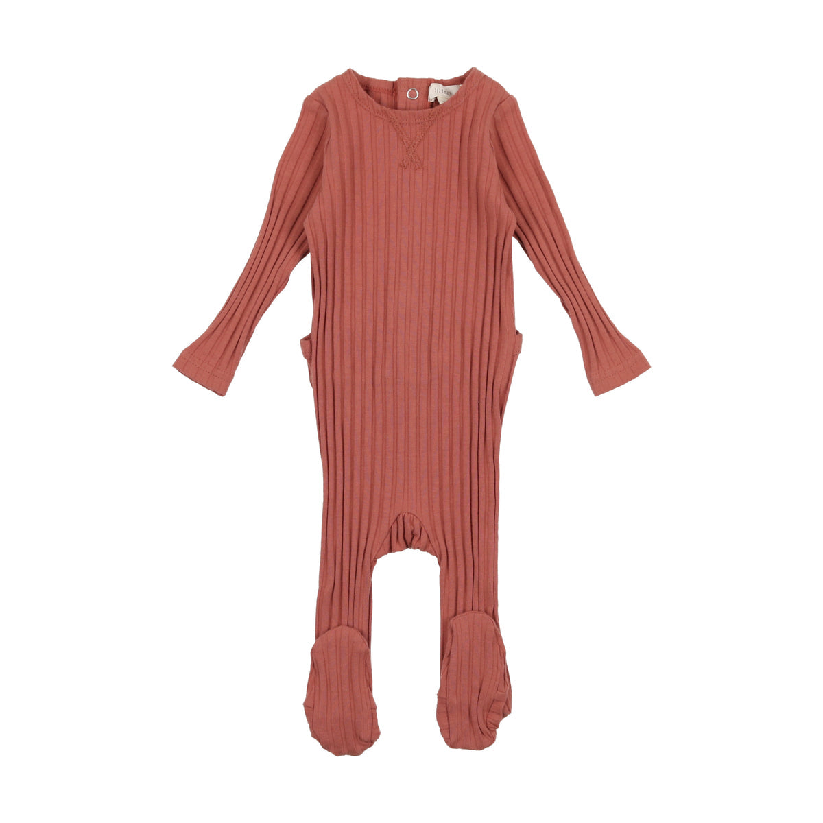 Pink Wide Ribbed Footie