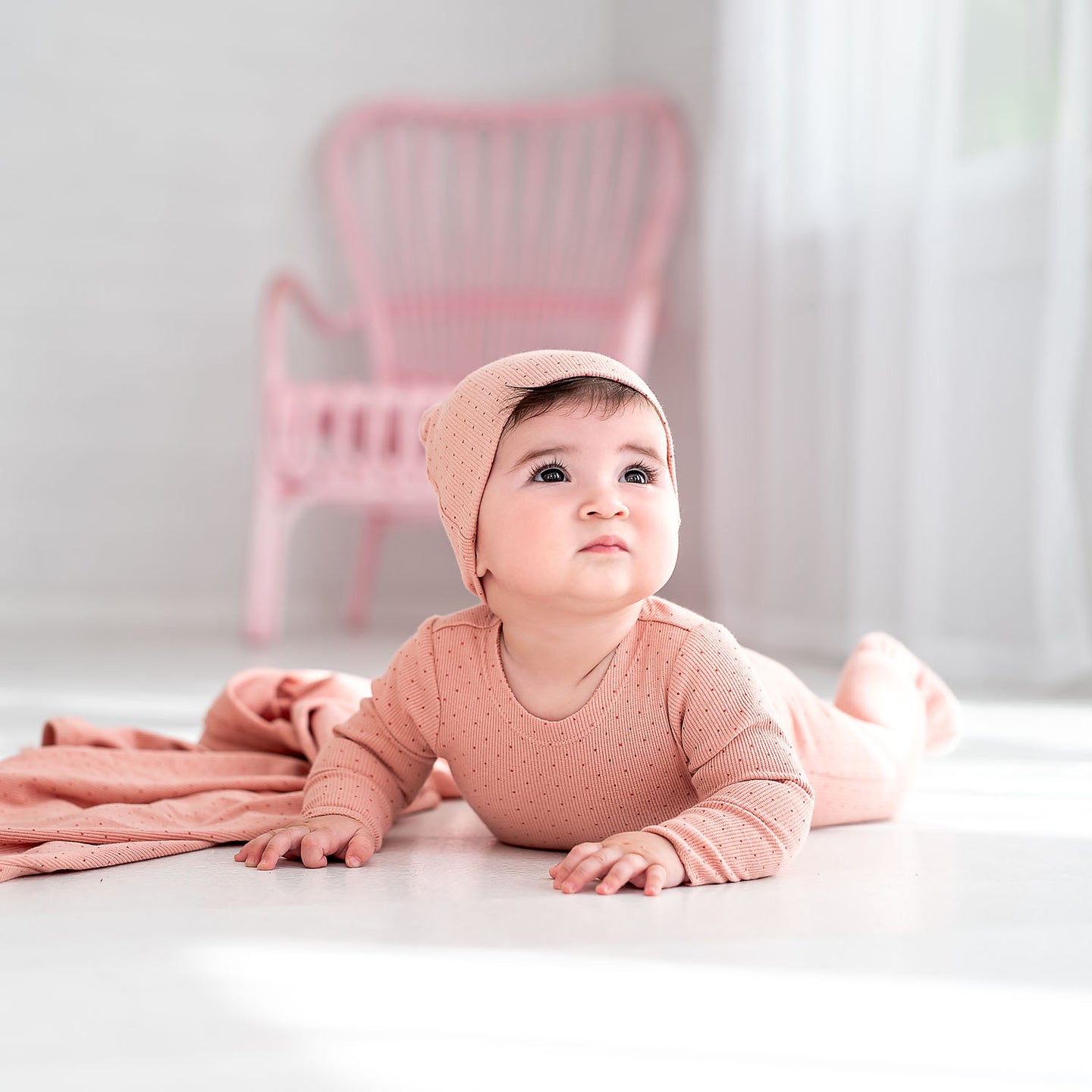 Pink Dot Layette Set