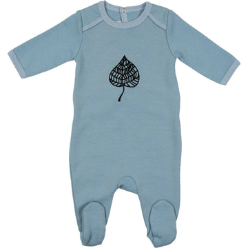 Dusty Blue Tiny Sprout Footie