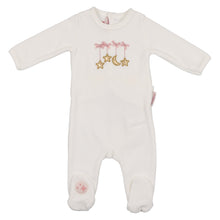 Ivory Mauve Lullaby Footie