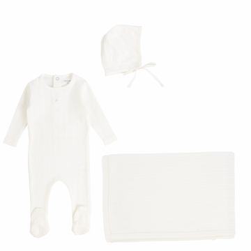 White Dainty Pointelle Layette Set