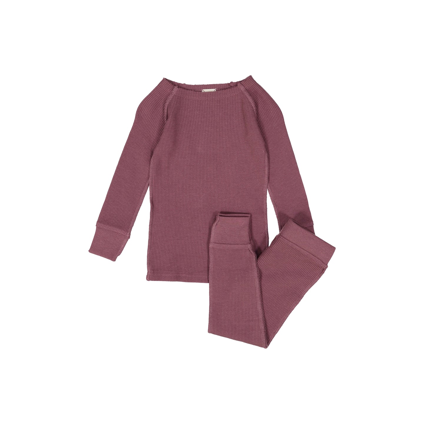 Dusty Berry Waffle Pajamas