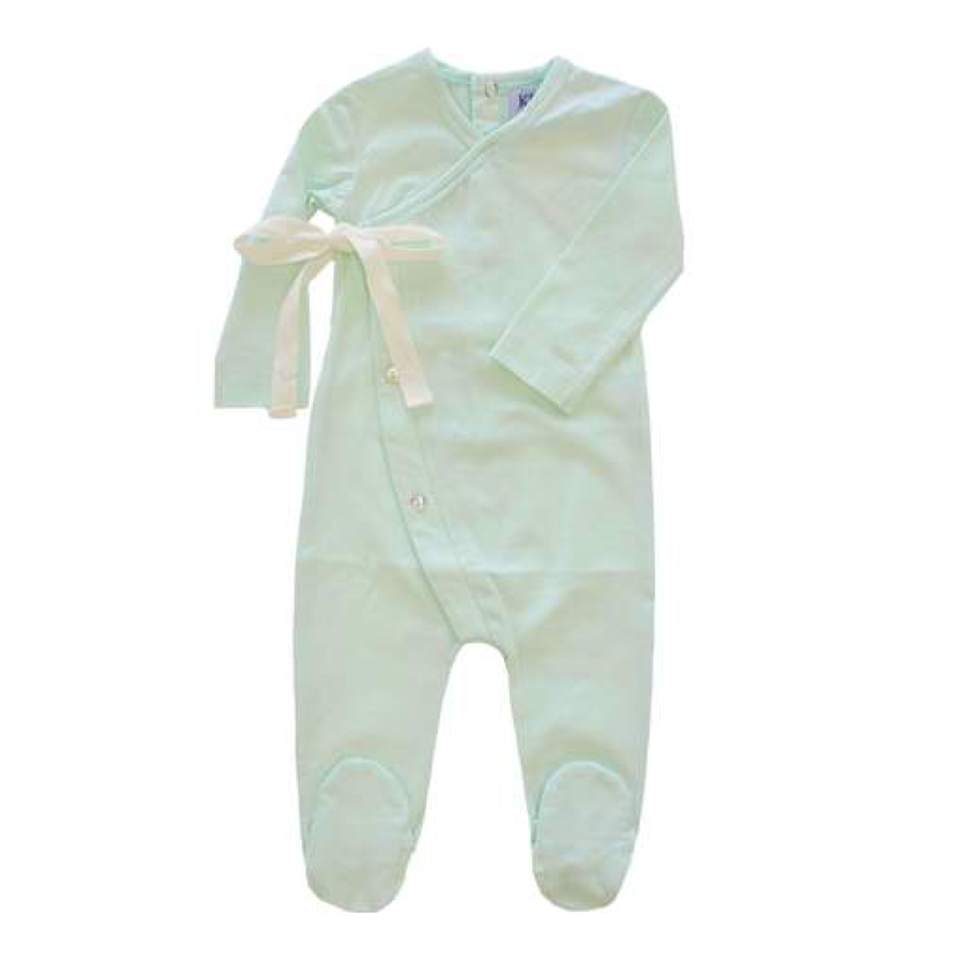 Mint Green Wrap Footie