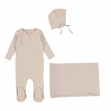 Taupe Small Pointelle Layette Set