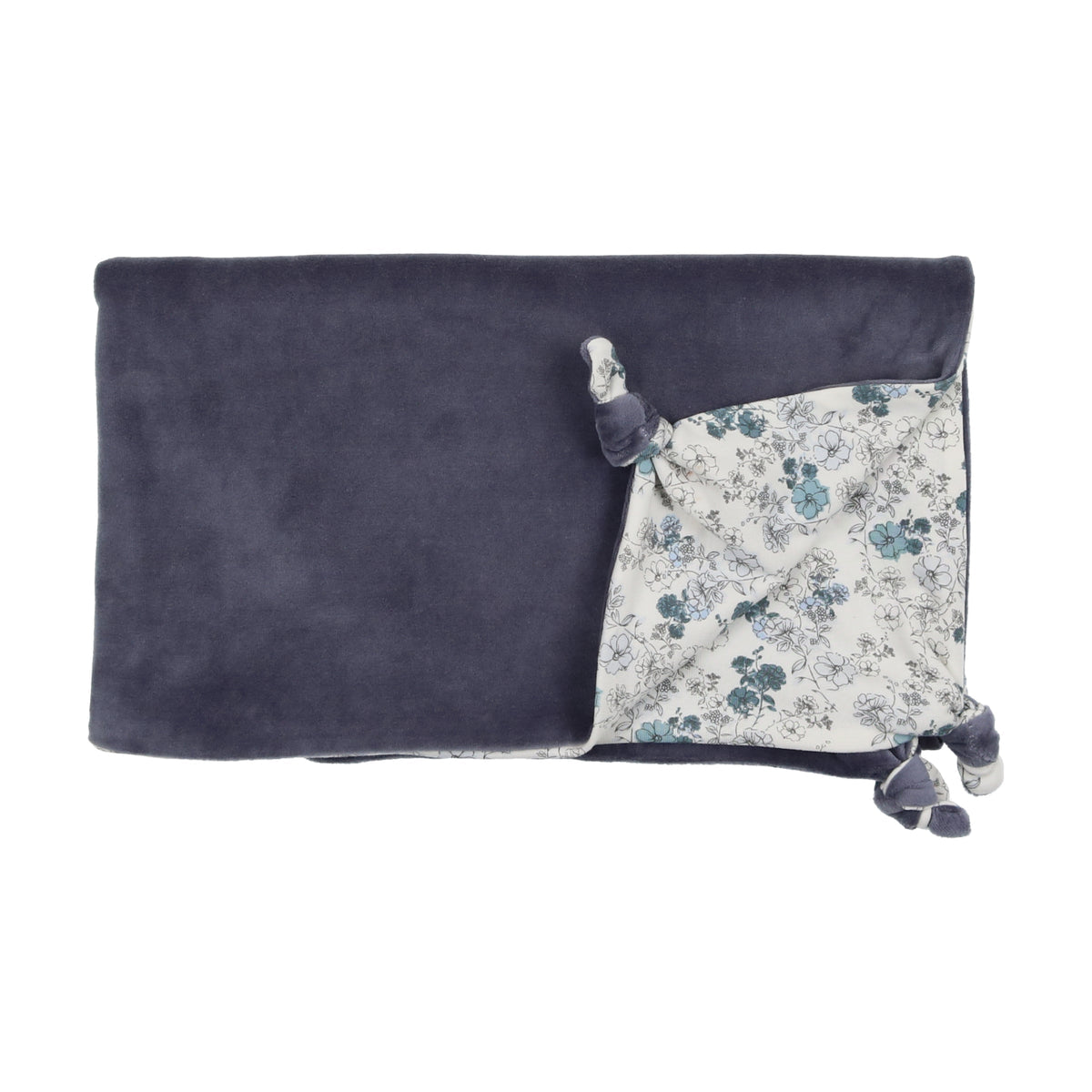 Blue Floral Knot Layette Set