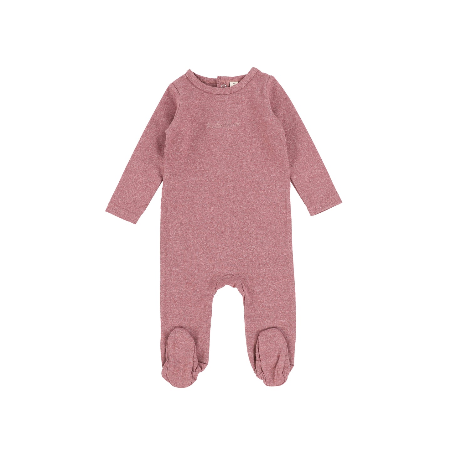 Marled Plum Logo Footie