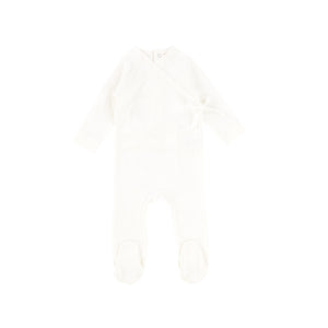 White Brushed Cotton Footie