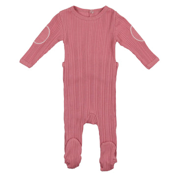 Dusty Rose Petite Patch Footie