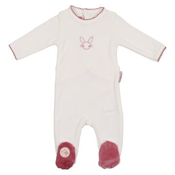 Ivory Rose Bunny Footie