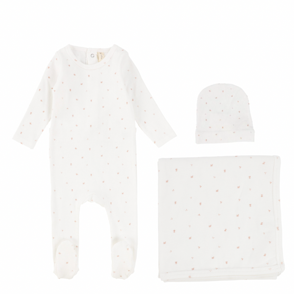 White In Full Bloom Layette Set