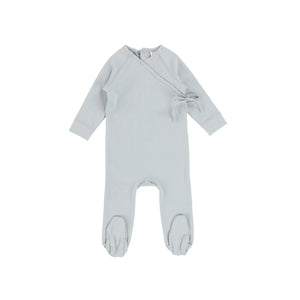 Dusty Blue Brushed Cotton Footie