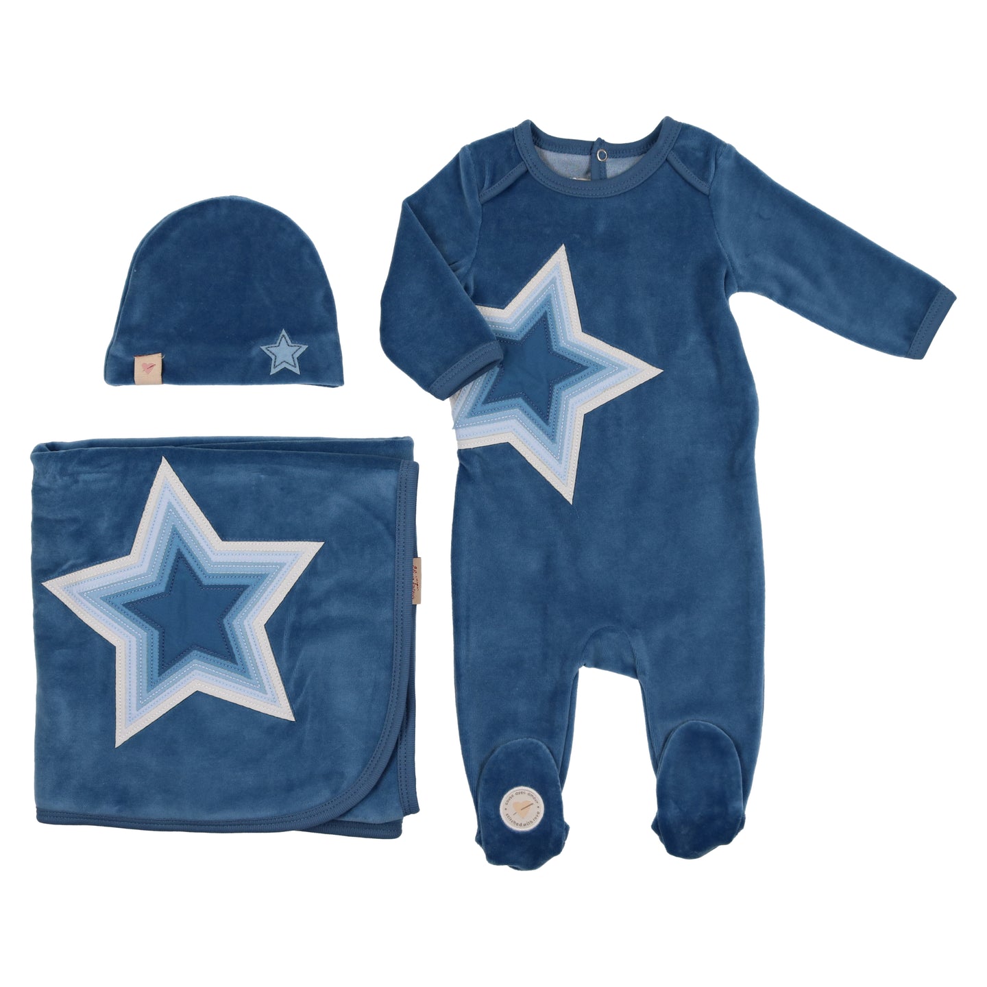 Blue Star Layette Set
