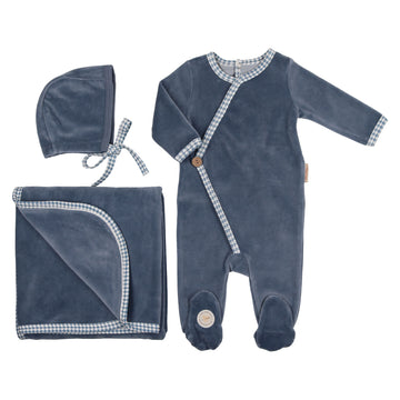 Blue Kimono Layette Set