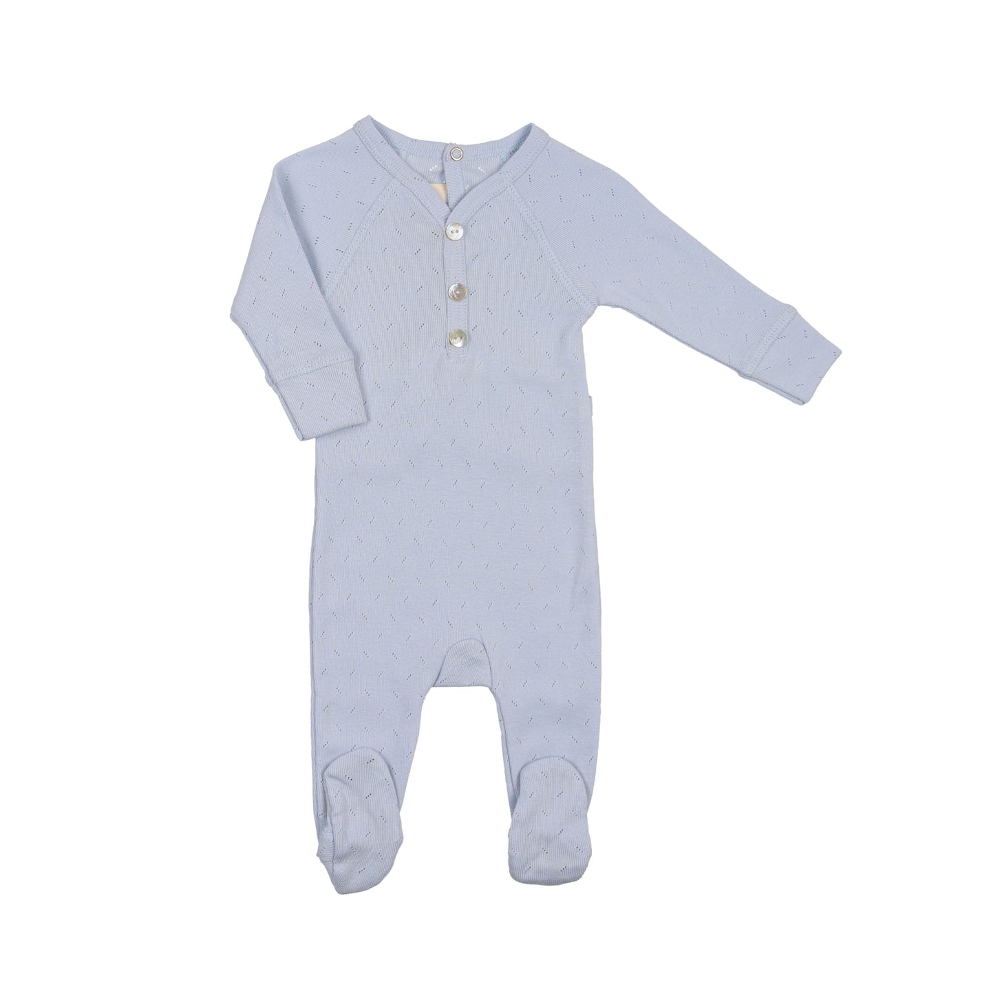 Zen Blue Huggable Henley Footie