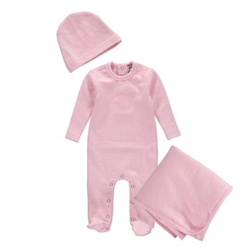 Pink Heart Layette Set