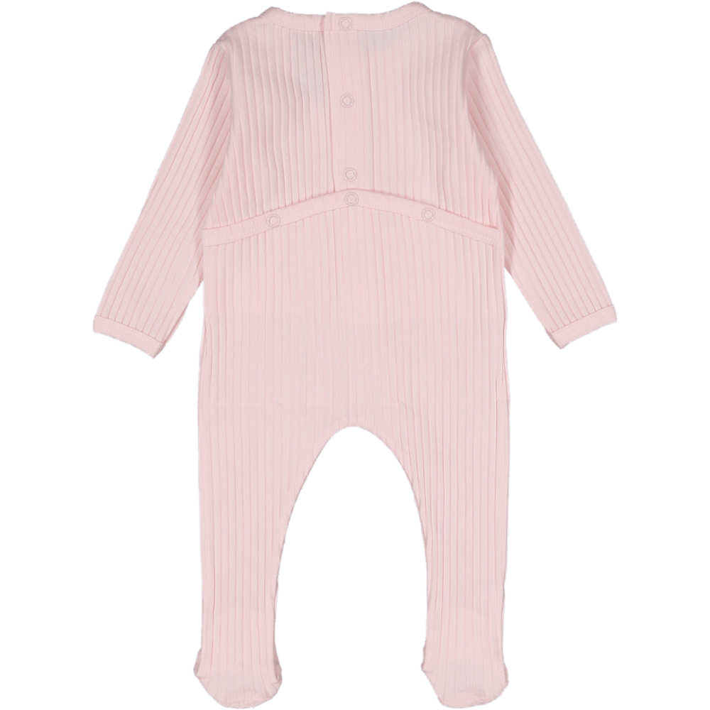 Light Pink Ribbed Footie