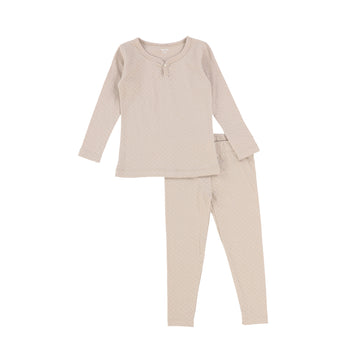 Taupe Small Pointelle Pajamas