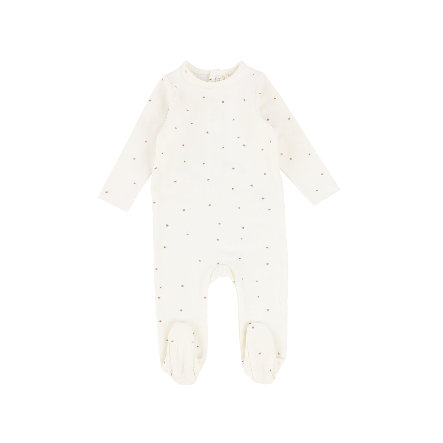 White Pink Star Footie