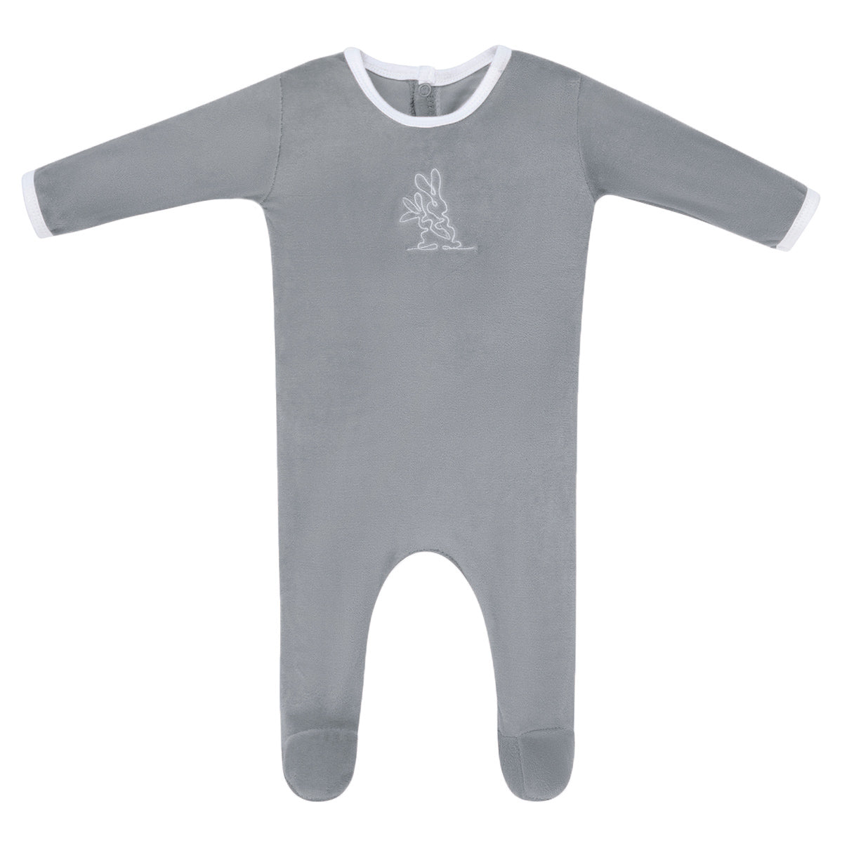 Blue Bunny Velour Footie