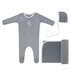 Blue Bunny Layette Set