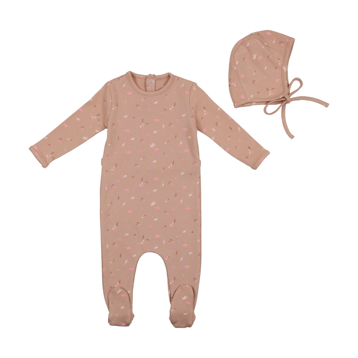 Rose Blush Floral Layette Set