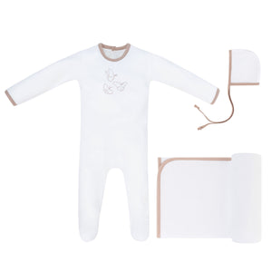 White Butterfly Layette Set