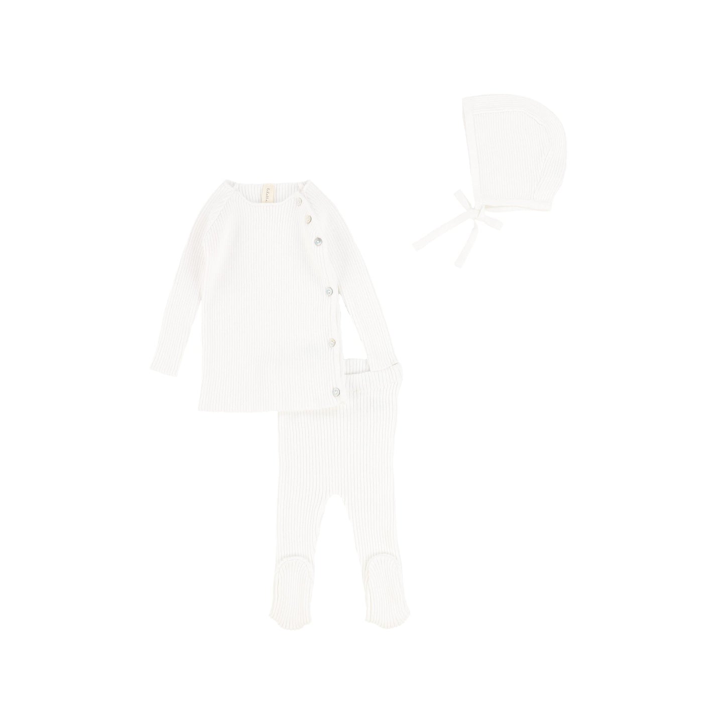 White Knit 3 Piece Outfit