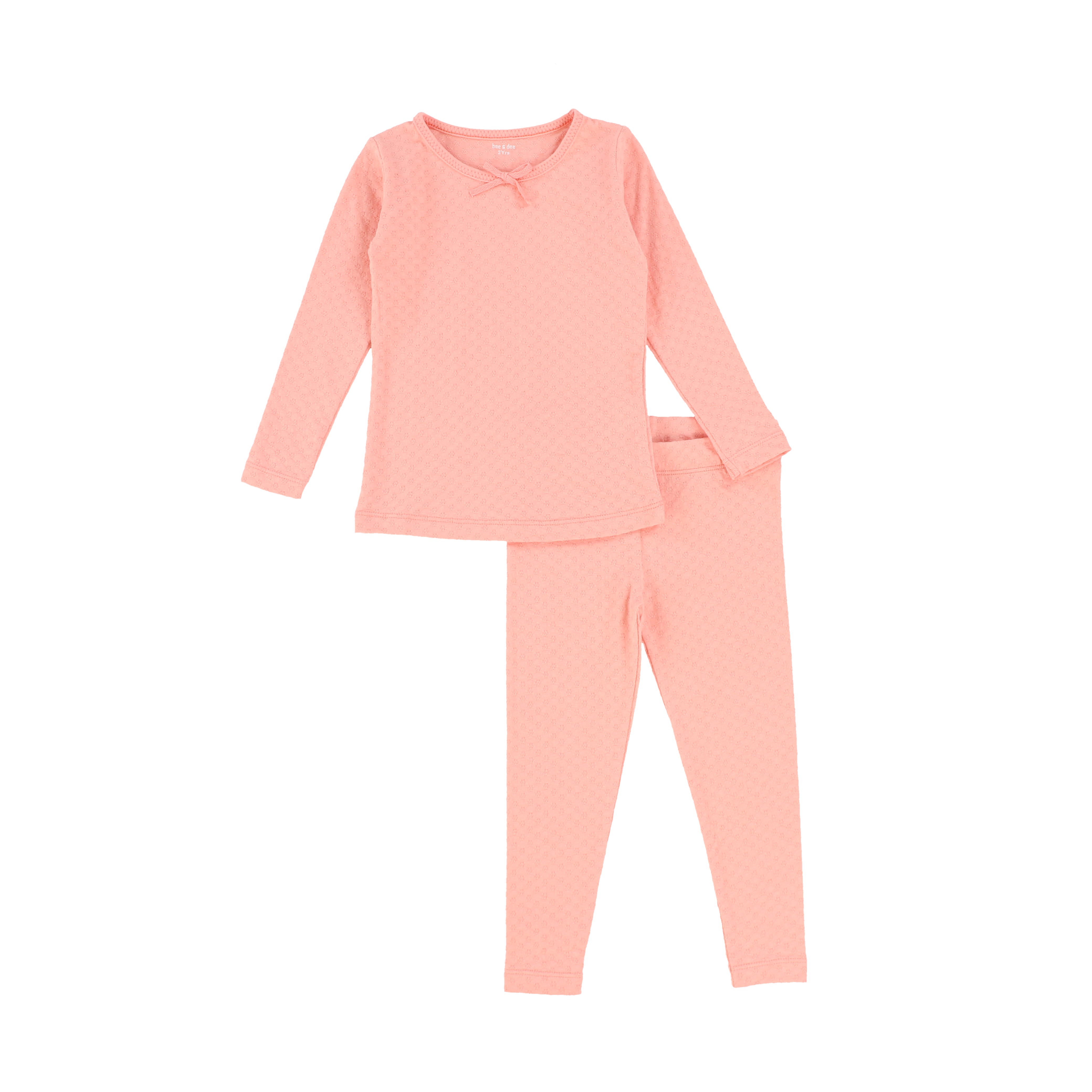 Coral Blush Small Pointelle Pajamas