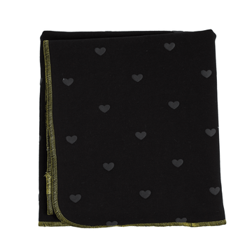 Black Heart Embossed Blanket