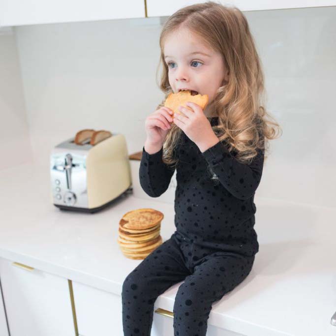 Black Velvet Dot Pajamas