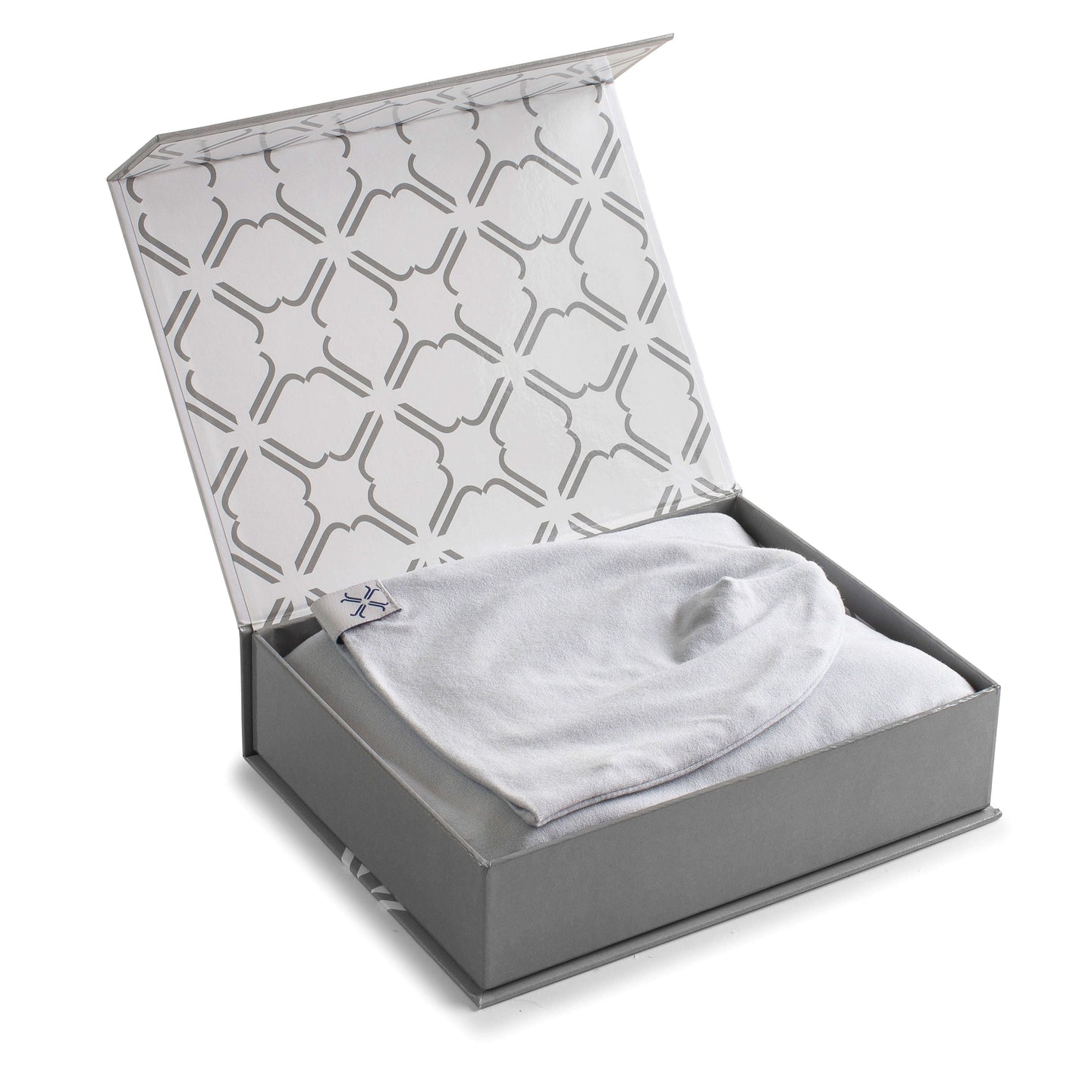 Silver Beanie and Blanket Set