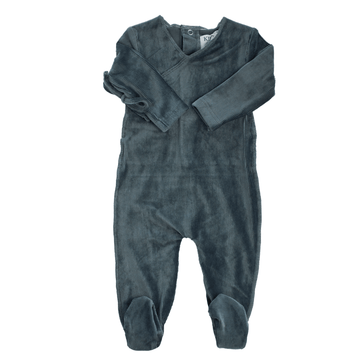 Charcoal Rib Wrap Footie