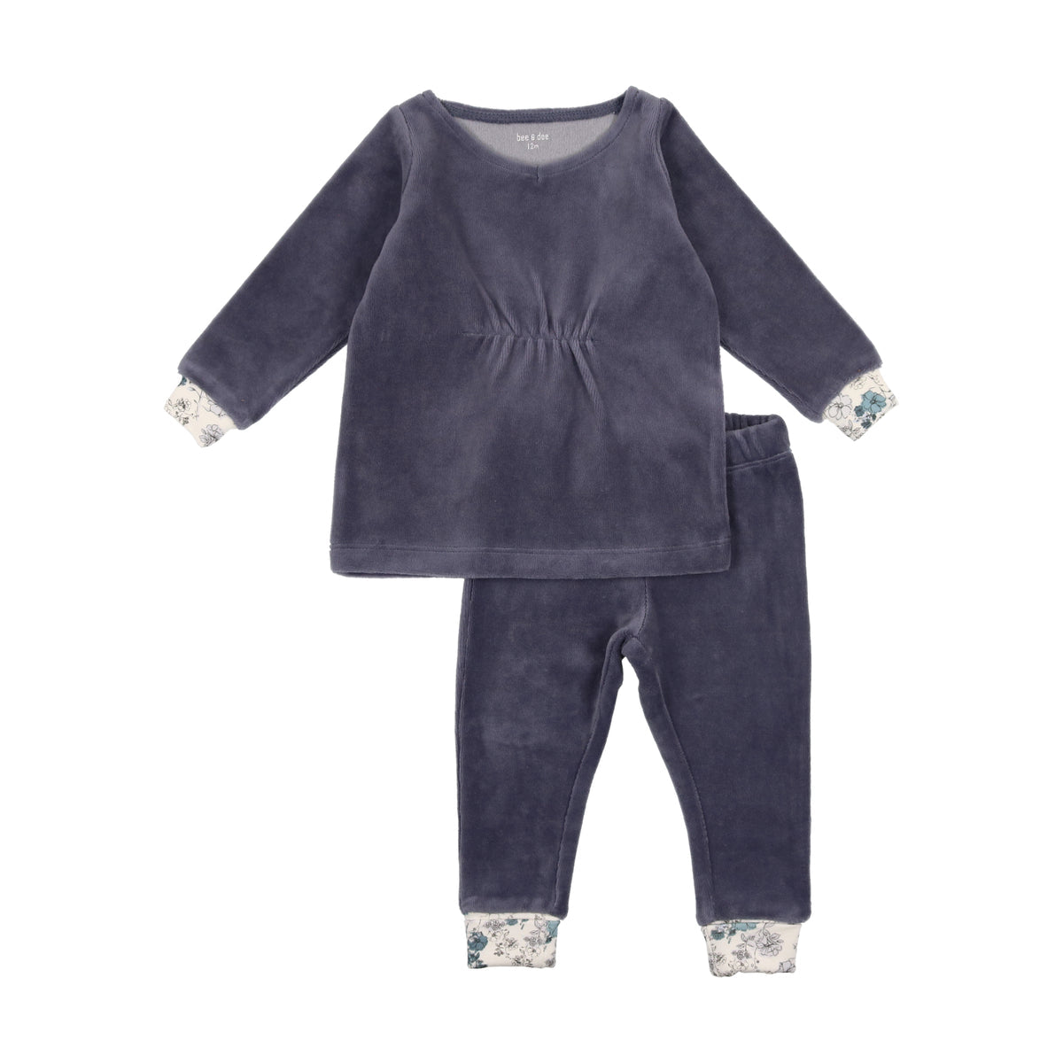 Blue Floral Knot Pajamas