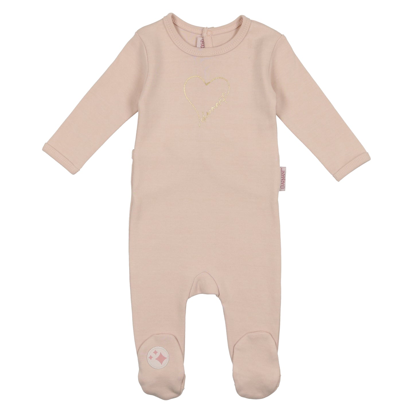 Nude Pink Heartfelt Footie