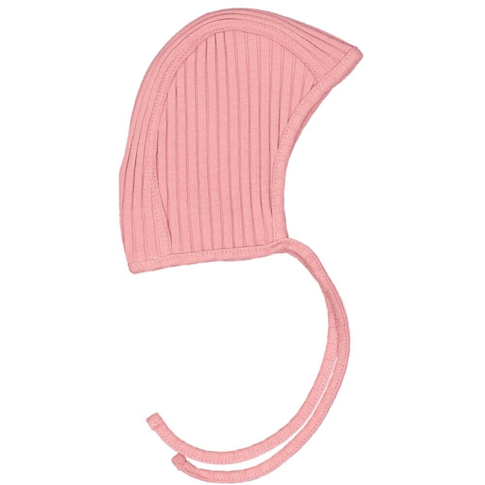 Rose Ribbed Bonnet