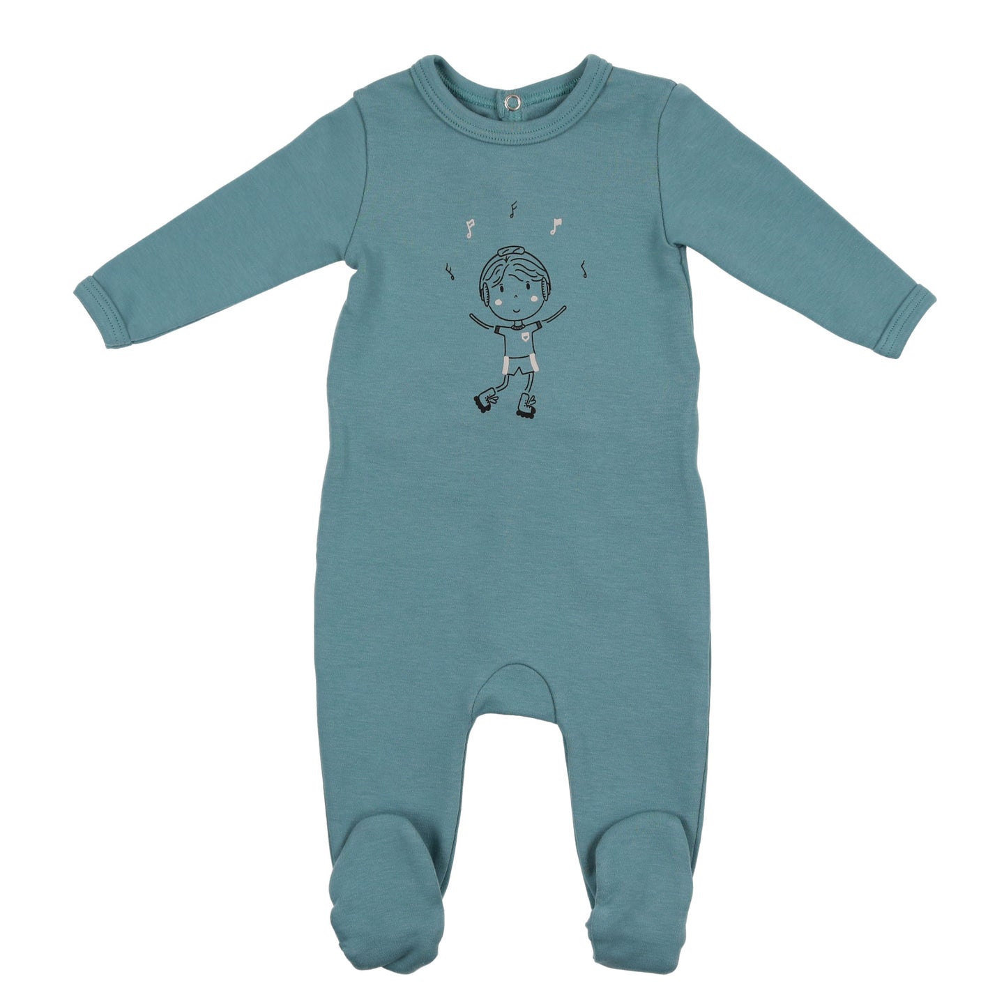 Blue Wheelie Cute Footie