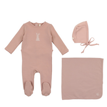 Pink Bunny Layette Set