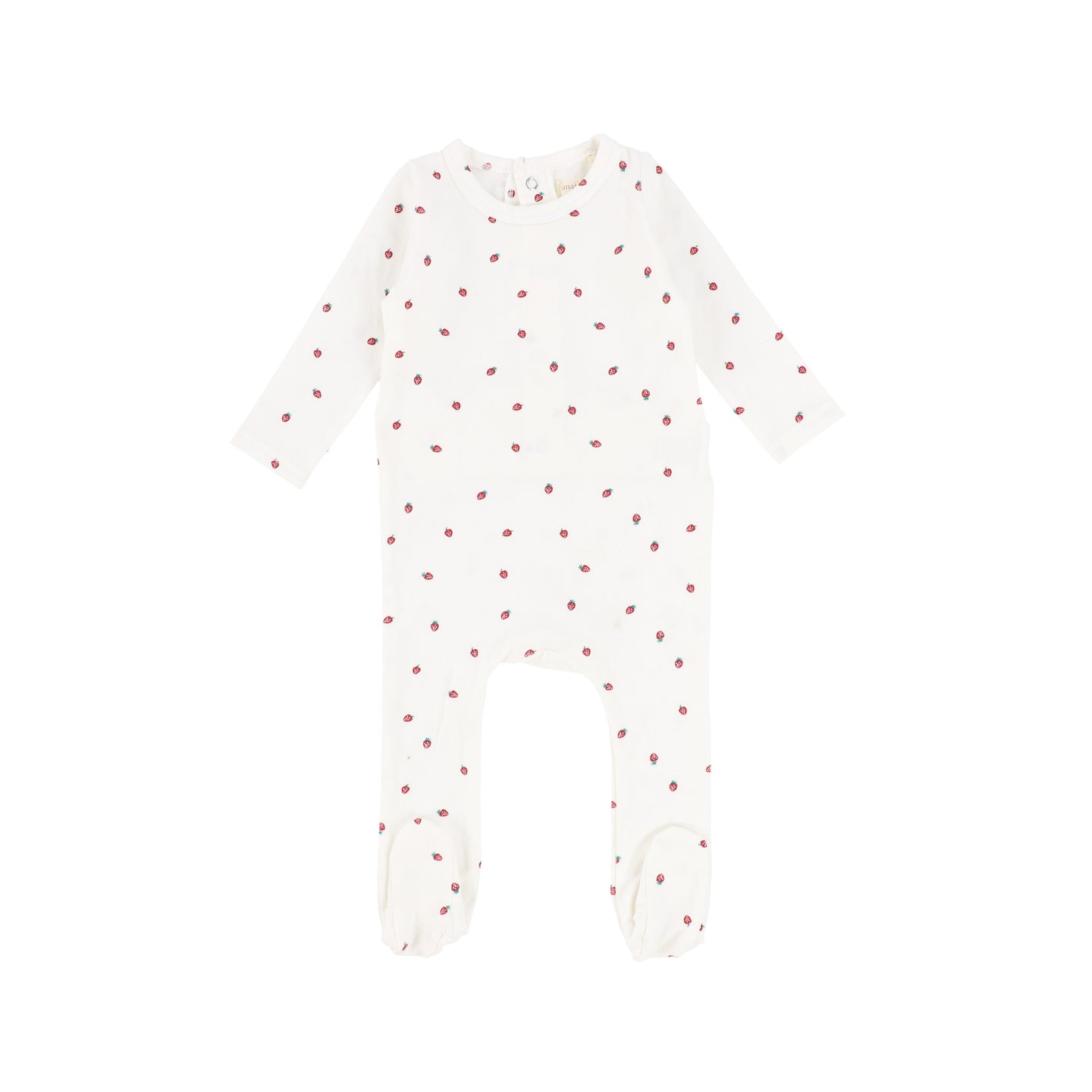 White Strawberry Footie