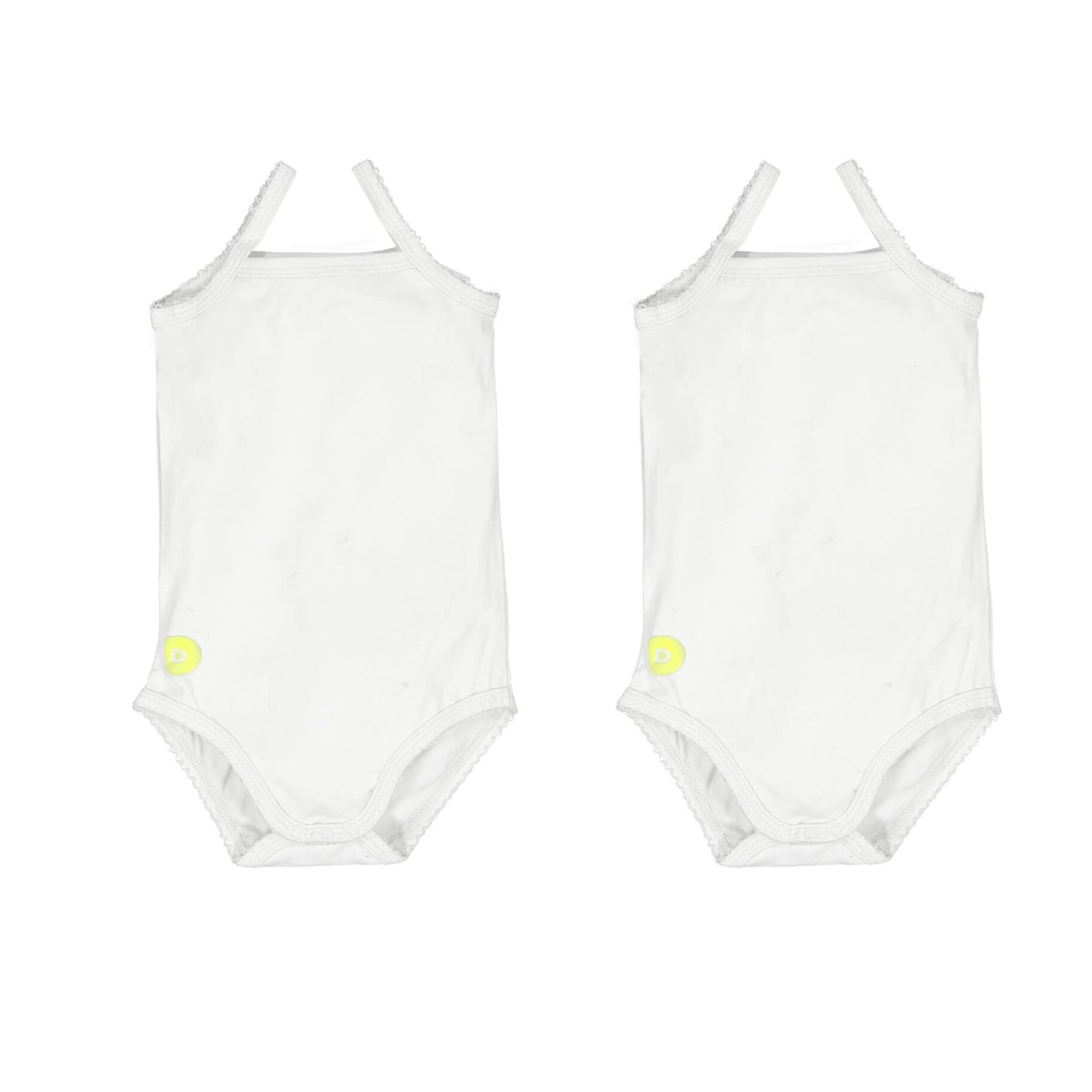 Baby Girl White Sleeveless Onsie Set