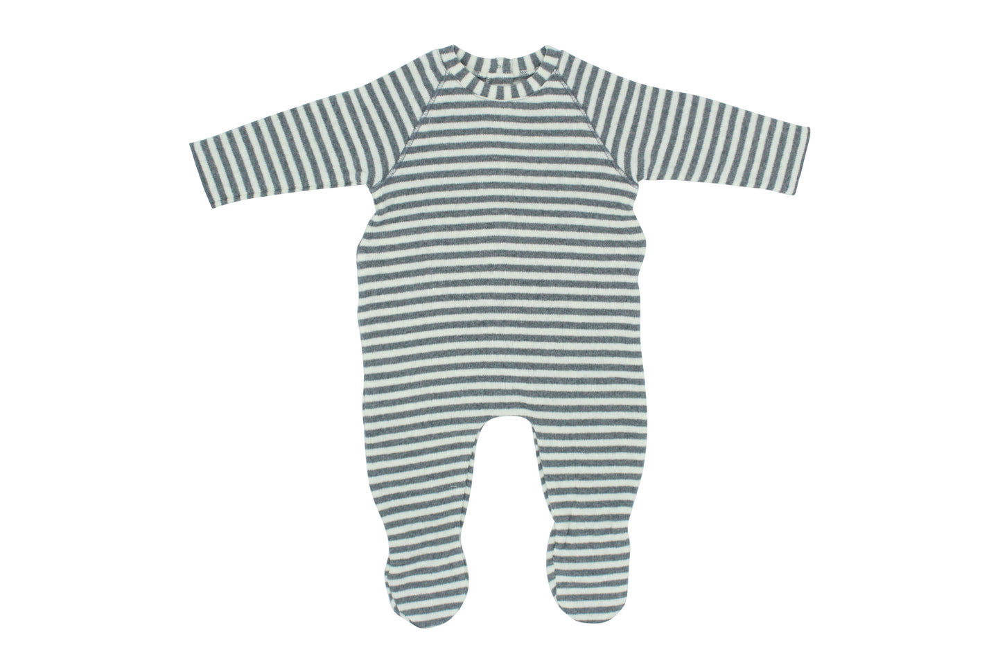 Grey Striped Footie