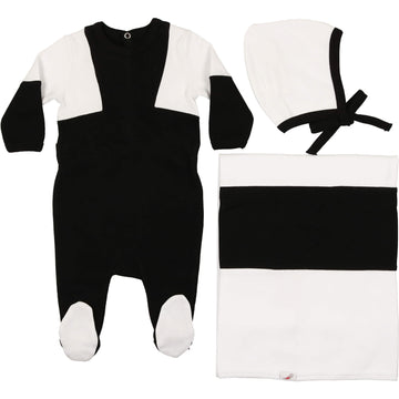 Black Color a la Mode Layette Set