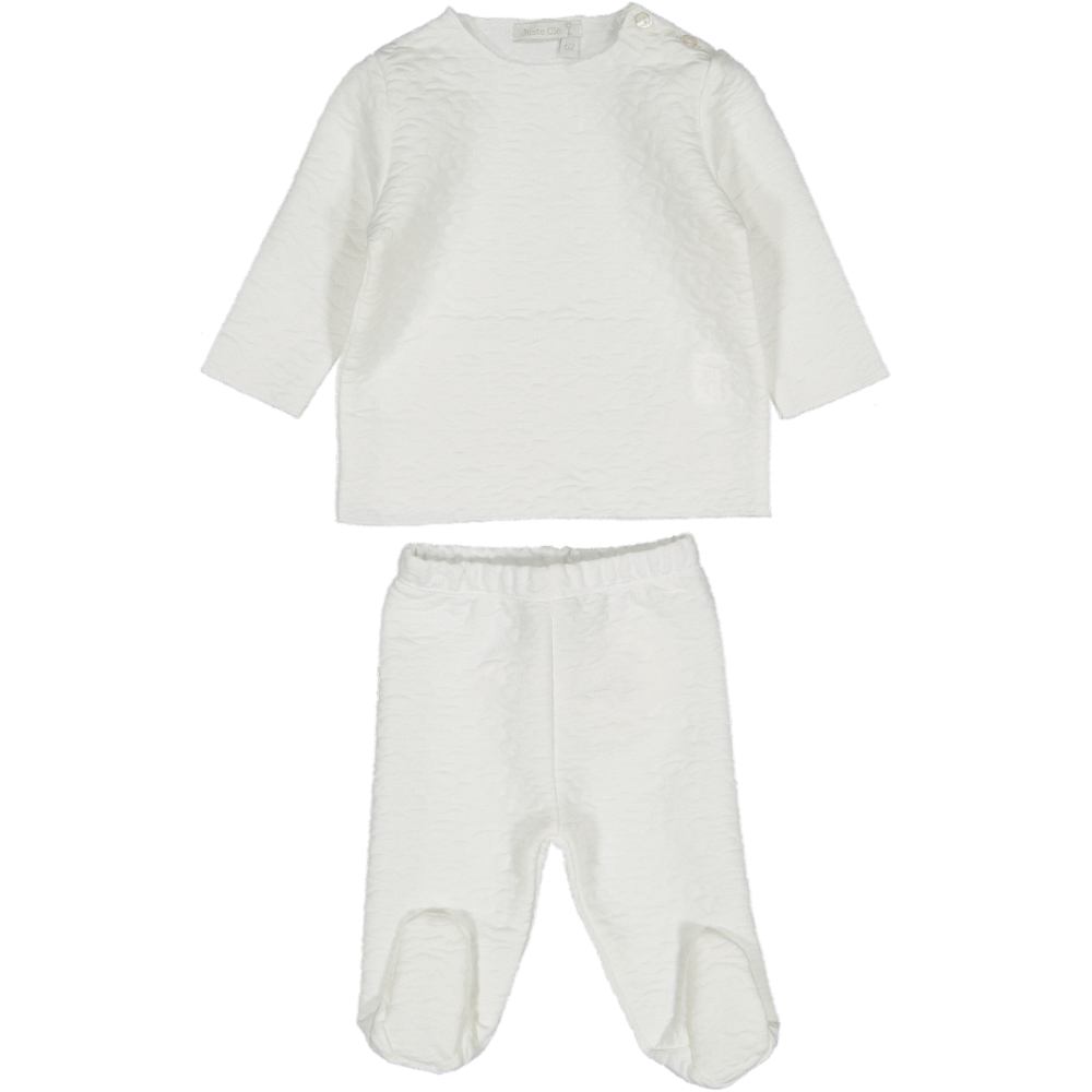 White 4 Piece Textured Outfit